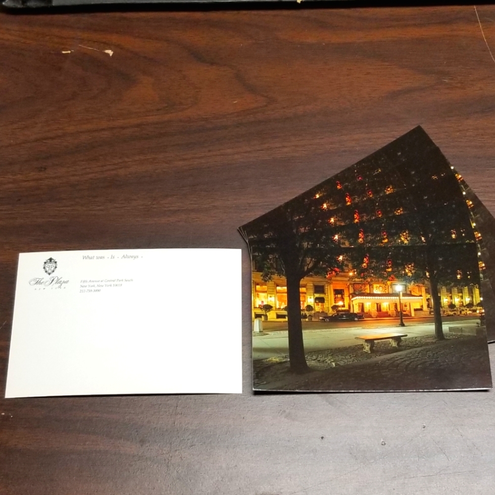 Plaza Hotel post cards - 6 total